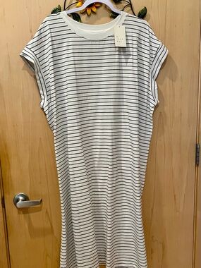 Target White and Navy Striped Summer Dress